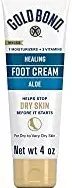 four ounce tube of gold bond ultimate healing foot cream with aloe for dry and rough heels